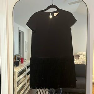 Kate Spade Black Fringe Dress